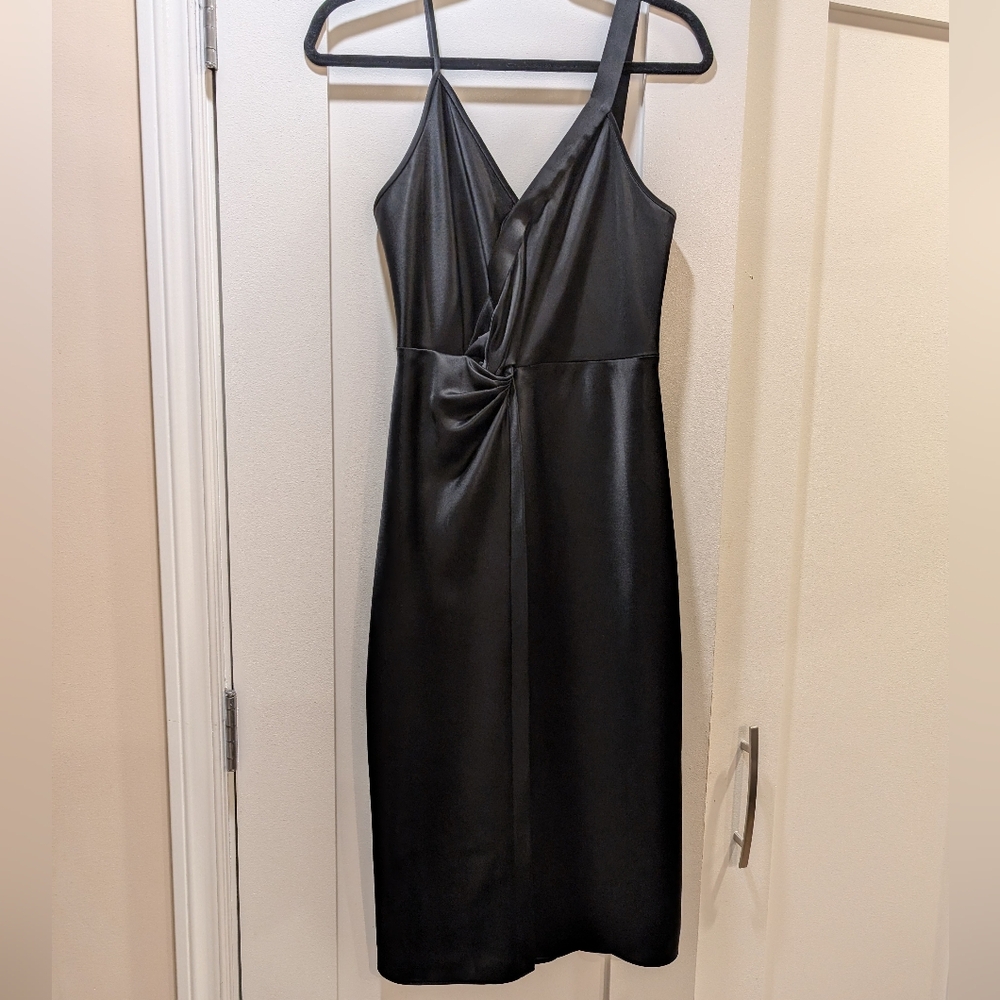Alexander Wang Satin Twist Midi Dress,2